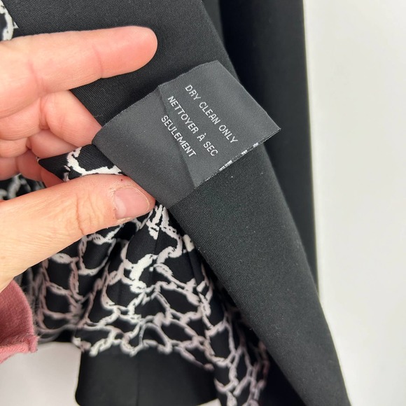 NEW Mario Serrani Black Blazer Open Front Women’s Size 8 - Picture 5 of 6